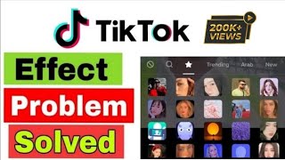 Tiktok Filter problem solved  Tiktok Effect not working problem solved [upl. by Gayel]