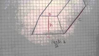 Mathe Volumen eines Trapezprisma brechnen  Volumen berechnen [upl. by Siramad184]