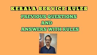 KSR  PREVIOUS QUESTIONS AND ANSWERS WITH RULES EXPLAINED [upl. by Nelrac592]