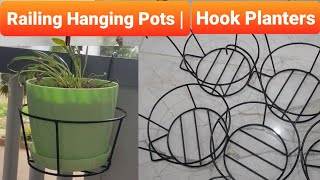 Railing Hanging PlantersHook PlantersVertical Hanging PlantersRailing Pot Planters [upl. by Troxell]