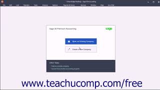 Sage 50 2018 Tutorial Using and Restoring an Archive Company Sage Training [upl. by Polak]