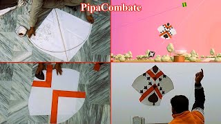 PipaCombate kite 15 Tawa making amp kite flying Tutorial  Fighter kite  DIY kite  GolgappaY kite [upl. by Darum523]