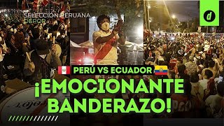 IMÁGENES del BANDERAZO de los hinchas de la selección peruana a un día del Perú vs Ecuador [upl. by Sewell]