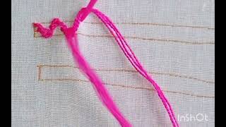 The best double chain stitch design tutorial for beginners [upl. by Leima974]