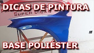 Pintura Automotiva Dicas de Pintura Base Poliéster [upl. by Rochella]