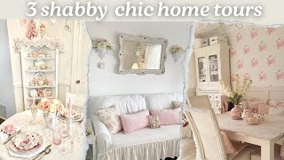 3 SHABBY CHIC Home Tours💝Inspiration [upl. by Atiram]