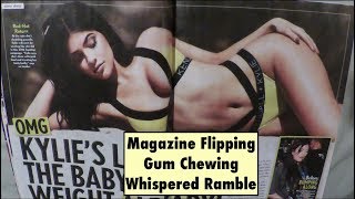 ASMR KYLIE JENNER Magazine Flip Gum Chewing Whispered Ramble [upl. by Cristal]