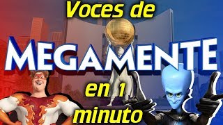 Voces de Megamente en 1 minuto 46 [upl. by Dehnel]