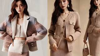 Knitted fashion trends Мода и стиль идеи для вязания [upl. by Domph384]