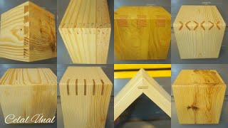 Simple wood corner joints  Woodworking joints  Ahşap birleştirme teknikleri [upl. by Anauqcaj]