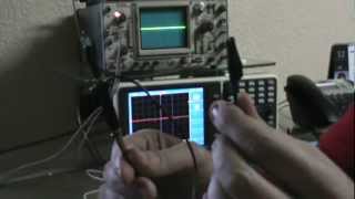 5 Tutorial Osciloscopio Digital y Analogico acoplamiento de la seccion vertical AC DC y GND MPG [upl. by Chiou]