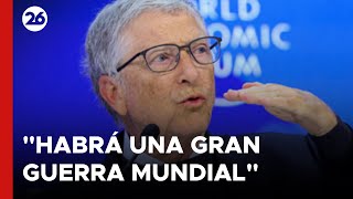 🚨 BILL GATES ADVIERTE quotHABRÁ UNA GRAN GUERRAquot [upl. by Ahsiemal]