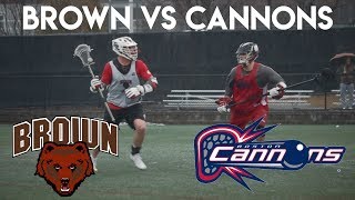 Brown Lacrosse vs Boston Cannons in the Pouring Rain  2018 [upl. by Layod]