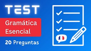 🇫🇷 Prueba Tu Nivel De GRAMÁTICA Francesa Esencial A1 [upl. by Emyle]