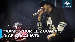 Los AuteÌnticos Decadentes buscan concierto lleno en el ZoÌcalo Capitalino [upl. by Ocsirf]