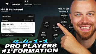 EA FC 25 THE NEW PRO PLAYERS FORMATION 4411 TUTORIAL BEST DEFENSE amp ATTACK META TACTIC amp ROLES [upl. by Nidnal]