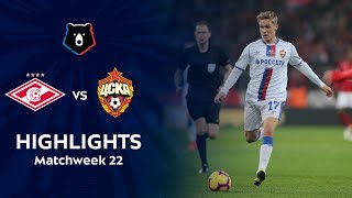 Highlights Spartak vs CSKA 02  RPL 201819 [upl. by Hayott]