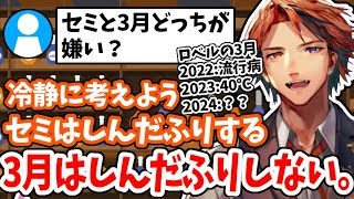 【Vtuber切り抜き】3年連続で3月に大病にかかり、3月アンチになった男【夕刻ロベルホロスターズ】 [upl. by Inaluiak]