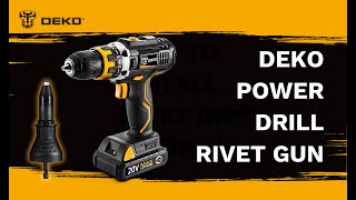 DEKO Power Drill Rivet Gun VS Manual Hand Riveter [upl. by Elisabet535]