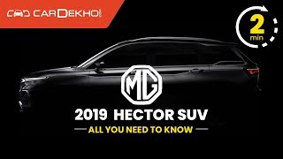 MG Hector SUV India Launch Soon  All We Know So Far  In2Mins [upl. by Natalie283]