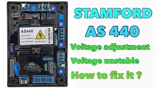 STAMFORD AS440 UNSTABLE VOLTAGE OR FLUCTUATION HOW TO FIX IT benzblogs [upl. by Dnaloy]