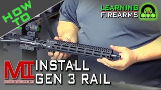 How to Install the Midwest Industries Gen 3 Handguard [upl. by Eelame]