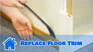 Trim amp Molding  How to Replace Floor Trim [upl. by Frank]