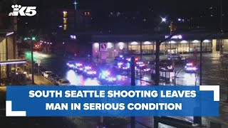 South Seattle shooting leaves 27yearold man in serious condition [upl. by Joselyn]