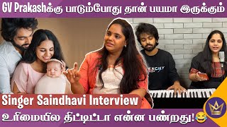 GV Prakash மனைவின்னு எனக்கு Chance கிடைக்க வேண்டாம்  Playback Singer Saindhavi Interview [upl. by Falk948]