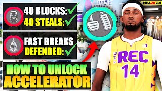 FASTEST WAY TO GET ACCELERATOR TAKEOVER IN NBA 2K24 and MAMBA MENTALITY [upl. by Stevens]