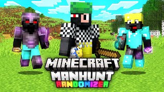 TOBIASZ vs 2 ŁOWCÓW minecraft manhunt randomizer [upl. by Auqeenahs767]