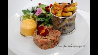 Le steak tartare au couteau vous laimez cru ou cuit [upl. by Omero101]