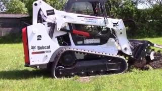 Fibre Optic Cable Installation with Bobcat Trencher  Networx3 [upl. by Cochrane931]