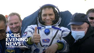 NASA astronaut returns to earth after setting US record for longest trip to space [upl. by Payne57]