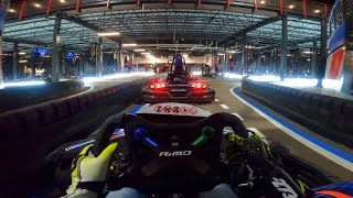 GoPro POV of the WORLDS LARGEST Karting Track Supercharged Entertainment NJ [upl. by Atikihc]