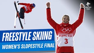 Freestyle Skiing  Womens Freeski Slopestyle Final  Full Replay  Beijing2022 [upl. by Hartwell]