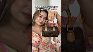 WHAT FITS IN MY MINI SPEEDY HL👜🥰 lv fashion handbags review shorts subscribe vintage [upl. by Ajiat]