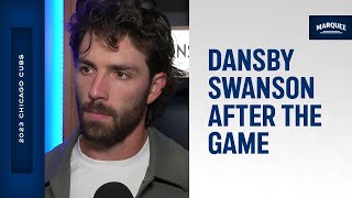 Dansby Swanson on accountability after Cubs loss [upl. by Yerdua]