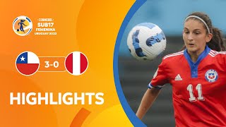 CONMEBOL Sub17 FEM 2022  Chile 30 Perú  HIGHLIGHTS [upl. by Caryl]