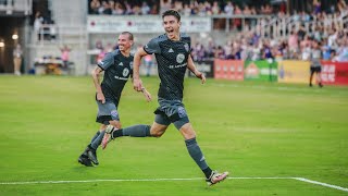 Rewind Wes Charpies first professional goal vs Memphis [upl. by Ielarol]