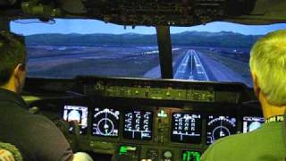 MD11 Cockpit Approach and Landing Anchorage [upl. by Sakram]