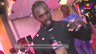 VGMA2023 Black Sherif crowned Artiste of the Year Im on an energy trip [upl. by Britni]