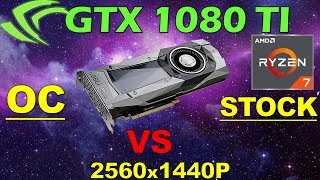 GTX 1080 TI Overclocked vs Stock Tested in 9 Games [upl. by Erastatus]