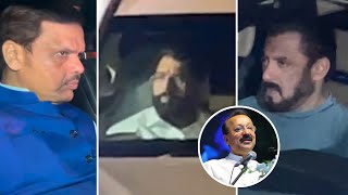 Baba Siddique Death—CM Eknath Shinde Devendra Fadnavis Salman Khan amp More Visit Politician [upl. by Reg292]