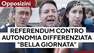 Opposizioni senza Calenda depositano il referendum contro lAutonomia Differenziata [upl. by Rania]