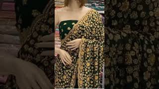 Beautiful saree with beautiful collection tranding fashion youtubeshorts fashiondesign [upl. by Rednasela]