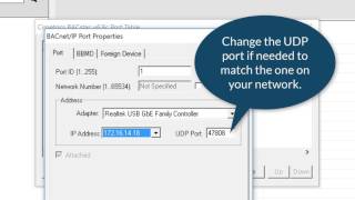 BACstac BACnetIP Configuration in BACnet Explorer [upl. by Aldo]