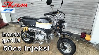 honda monkey honda gorilla 50cc injection skyteam [upl. by Jelene]