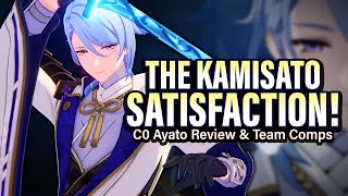 A Deluge of FUN AYATO REVIEW Kit Analysis Best Team Comps Gameplay Showcase  Genshin Impact 26 [upl. by Aissatan828]