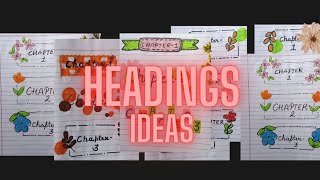 Chapter headings 🌺 Heading ideas for notes and journals  Title Ideas  Aesthetic nikita [upl. by Anifur202]